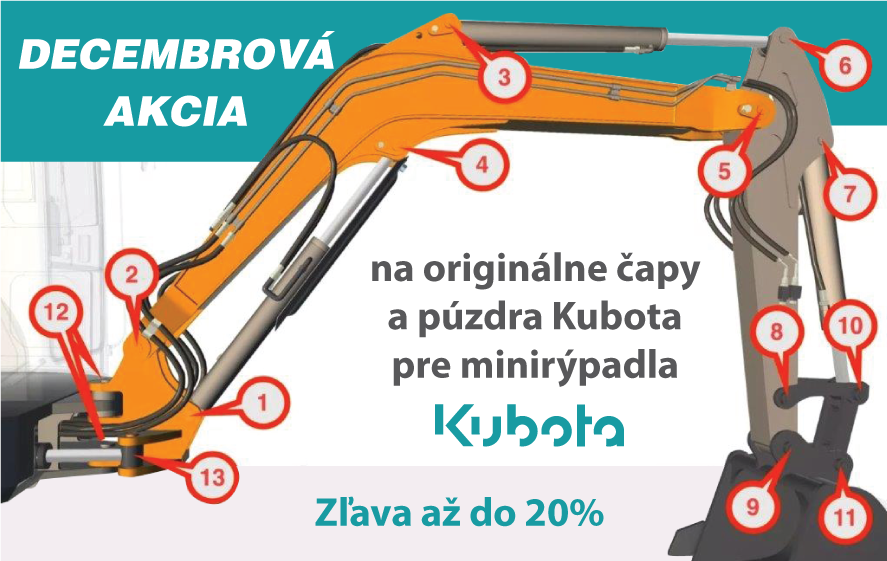 Decembrová akcia – kladky a čapy Kubota